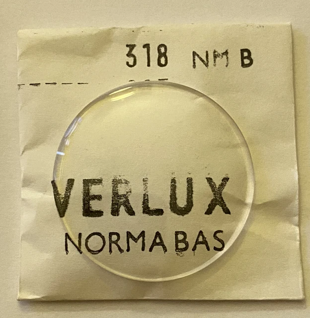 VERRE VERLUX Normalisé Neuf PLEXI Montre ancienne Diamètre 250