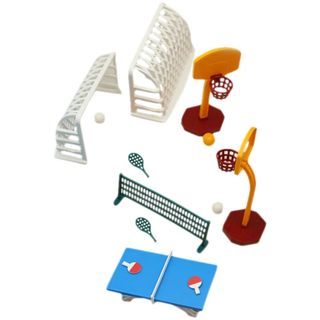 DOLL HOUSE ACCESSORIES Play Dollhouse Basketball Hoop Supplies £12.19