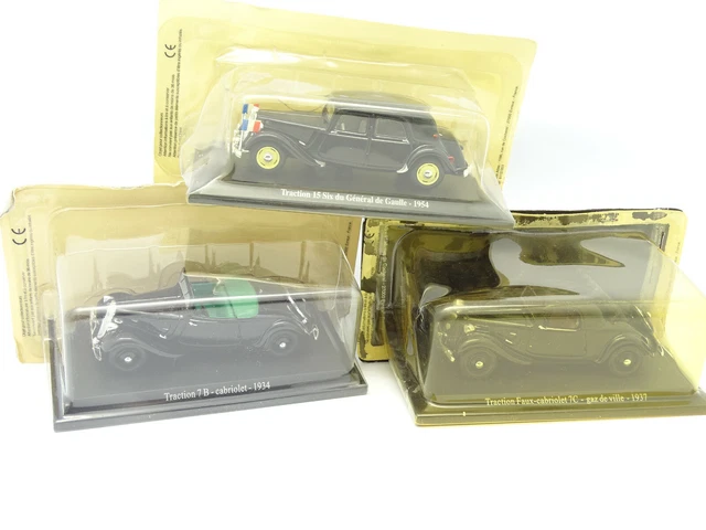UH / Norev Presse 1/43 - Lot de 3 Citroen Traction Z