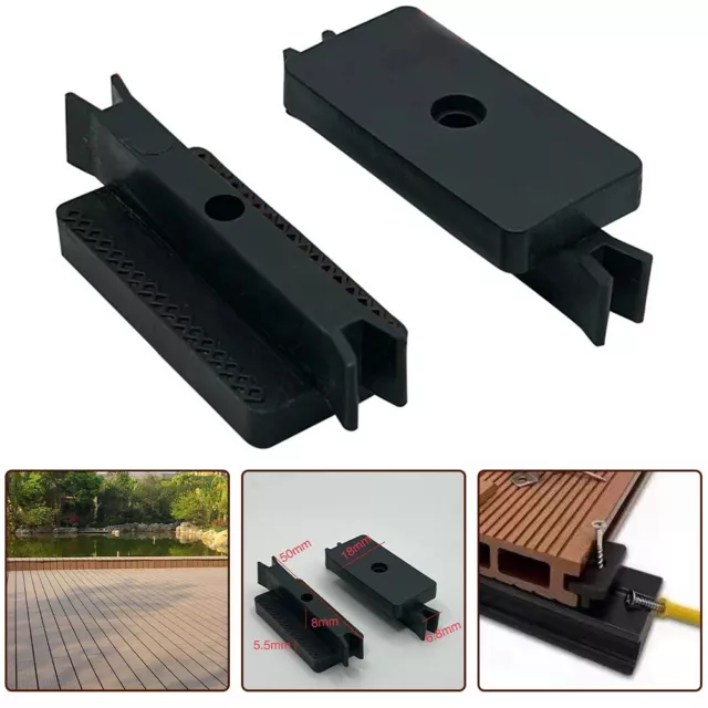 50 pièces clips de terrasse Dovetail stables et fiables pour terrasse composite