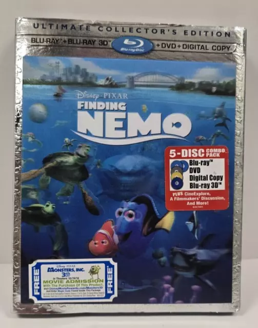 NIB Sealed Finding Nemo 5-Disc Ultimate Collector's Edition, Lenticular Hologram