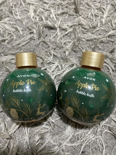 2 x Avon Apple Torte Bubble Bagni Bolle Festa di Natale Riempitivo Regalo Nuovo