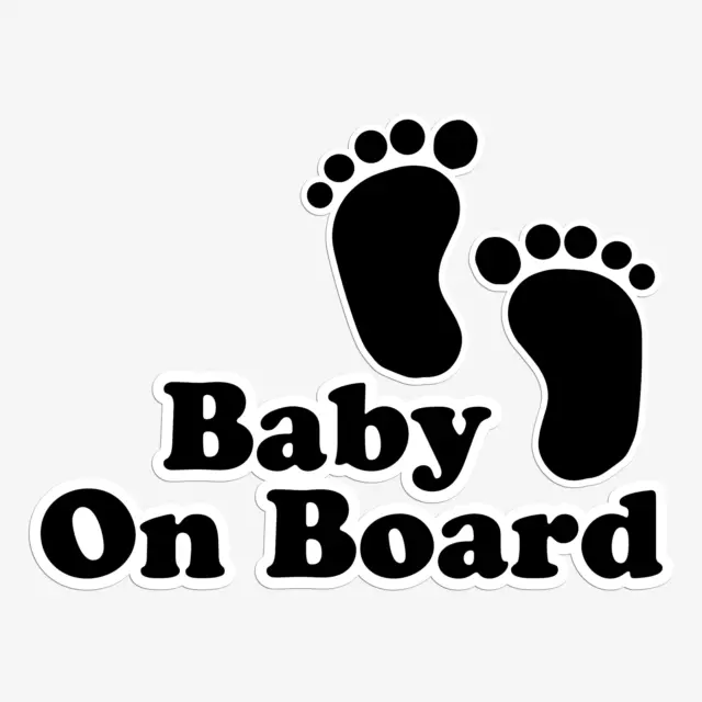 Baby On Board Sticker Funny Children Child  Car Window Windscreen Vinyl Decal