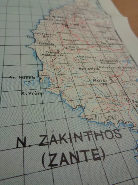 WW2 (1945) British map entitled "VOLIMAIS" (GREECE) "FIRST EDITION"