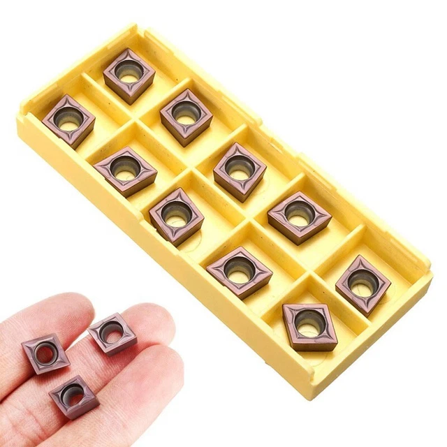 10xCCMT09T304 VP15TF Carbide Tips Blade Insert/For Lathe-Cutter CNC Turning-Tool
