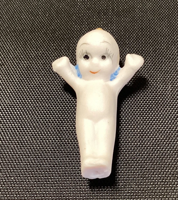 Vintage Bisque Porcelain Kewpie Mini Baby Doll, 1.5”