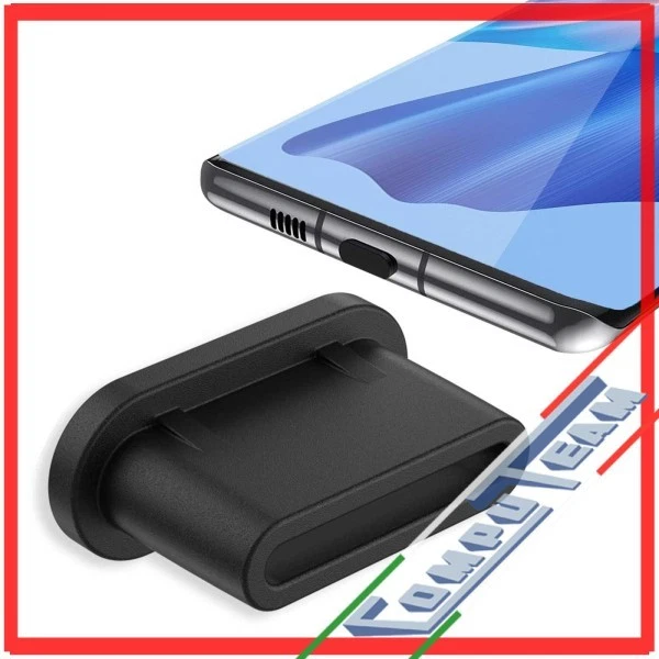 Set Da 10 Tappi Antipolvere Per Porta USB-C – Tappi In Silicio Morbido Per Smartphone, Laptop E Tablet