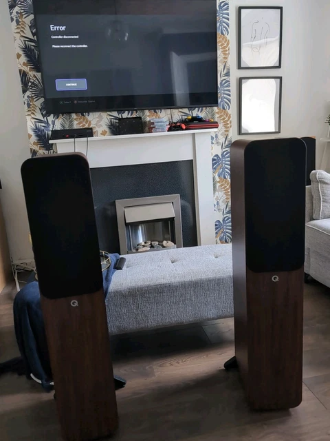 Q ACOUSTICS 3050i Floor Standing Speakers Pair Carbon Black - 2-Way Reflex Enclosure, Bass Driver: 2 X 165 Mm