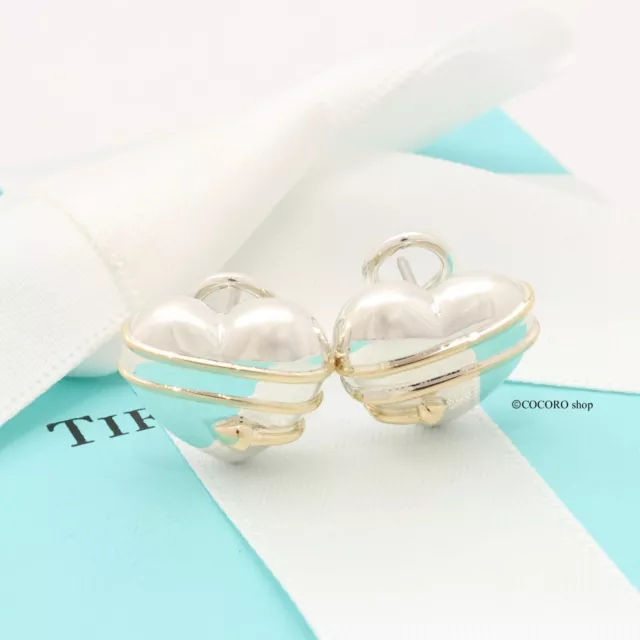 Tiffany & Co. Orecchini a clip con bottone a forma di cuore e freccia di...