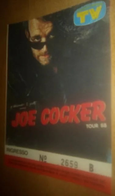 Ticket biglietto JOE COCKER tour 1988 Torino