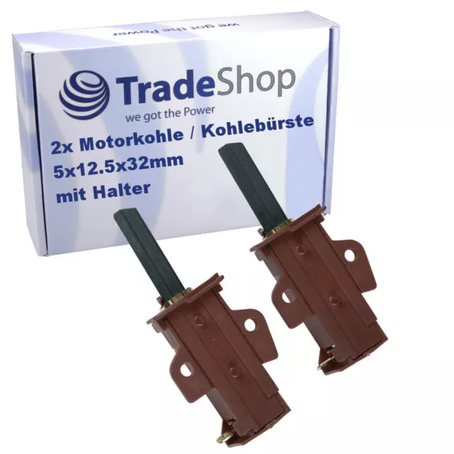 2x Kohle Kohlebürsten Motorkohle 4,8AMP Waschmaschine wie Candy Hoover 49028931