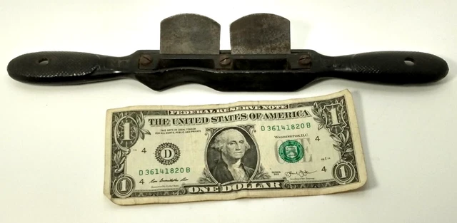 early Stanley No. 60 Double Blade Spoke Shave with Sweetheart Blades