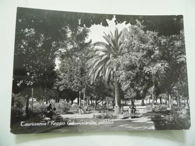 Cartolina Viaggiata "TAURIANOVA  ( Reggio Calabria ) Giardini Pubblici" 1959