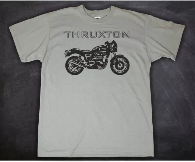 Tshirt T-Shirt Motorradfahrer Motorrad Triumph Thruxton Youngtimer Klassik