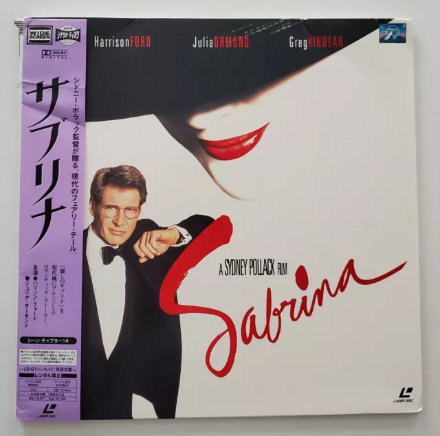 Sabrina Japanese Imported Laserdisc w/OBI Harrison Ford Julia Ormond Japan