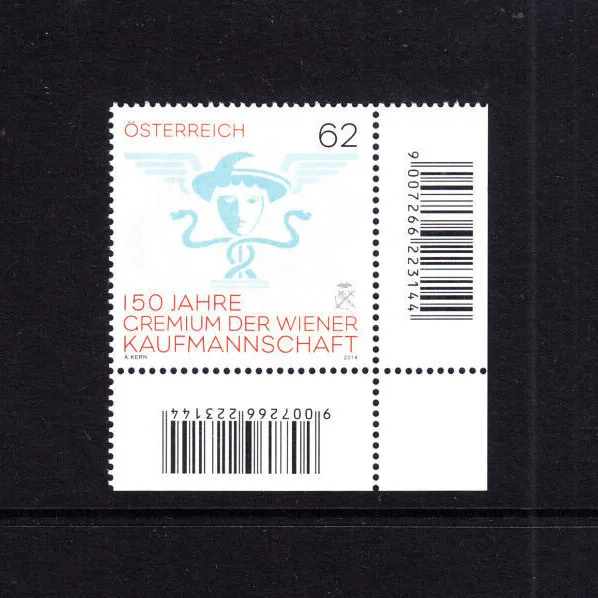 01.10.2014, 62 C, Sondermarke, 150 Jahre Wiener Kaufmannschaft, **),postfrisch,R