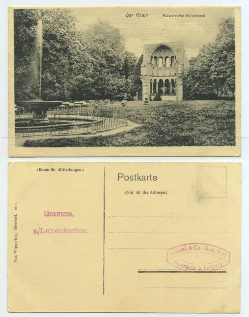 79120 - rovine monastero Heisterbach - vecchia cartolina