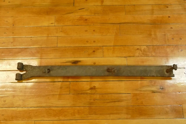 Vintage Antique Strap Hinge For A Barn Door Hand Forged Rustic Primitive 28”