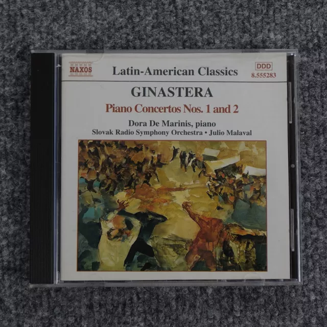 Piano Concertos 1 & 2 by Ginastera Dora De Marinis CD 2001 NAXOS