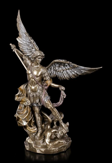 STATUE SAINT RAPHAEL BRONZE | Amethyste Minéraux