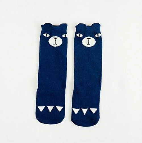 1 Paio Unisex Piacevole Carino Cartoon Fox Bambini Calzini Ginocchio Ragazza Del 12