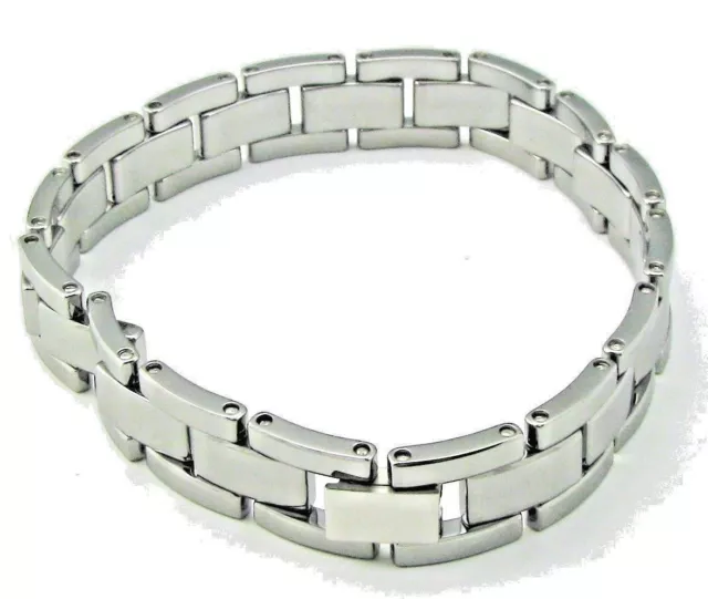 Brand New 12 mm Tungsten Carbide 2-tone Biker Bracelet (TUC003) - FREE Shipping! Brand New 12 mm Tungsten Carbide 2-tone Biker Bracelet (TUC003) - FREE Shipping!