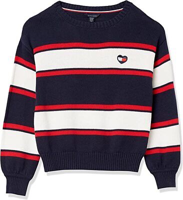 Tommy Hilfiger Girls' Pullover Fashion Sweater TGHDF00S-405 NEW with TAGS