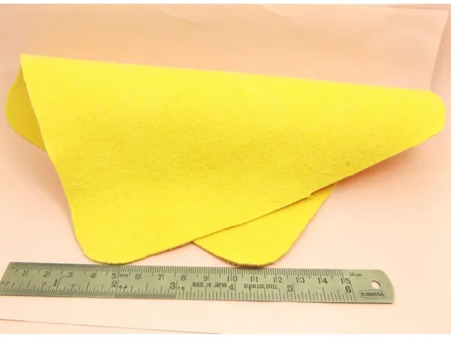LARGE Jewellery Synthetic SUEDE 21CM POLISH Cleaning CLOTH ~1.2MM Extra Thick~