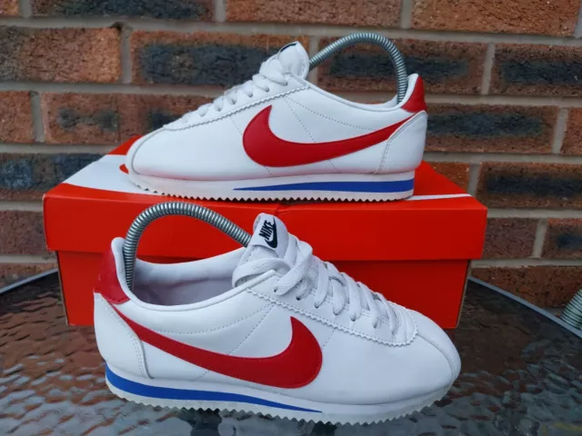 Nike cortez bianche rosse on sale blu
