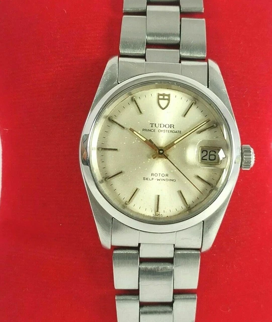 Autentico Rolex Tudor Prince Oysterdate Ref 74000 Orologio Da Uomo Rotor A...