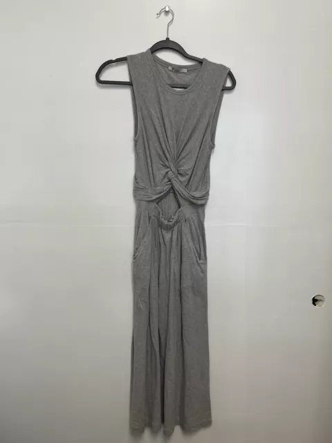 T Alexander Wang Womens Size Small Grey Cut Out Waist Body Con Dress