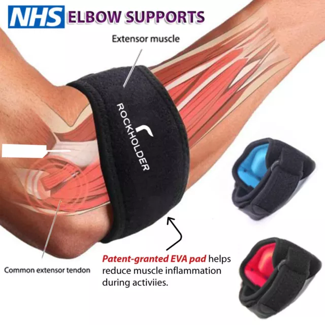 Tennis Elbow Support Brace Strap for Arthritis/Golfers pain Band with EVA pad uk