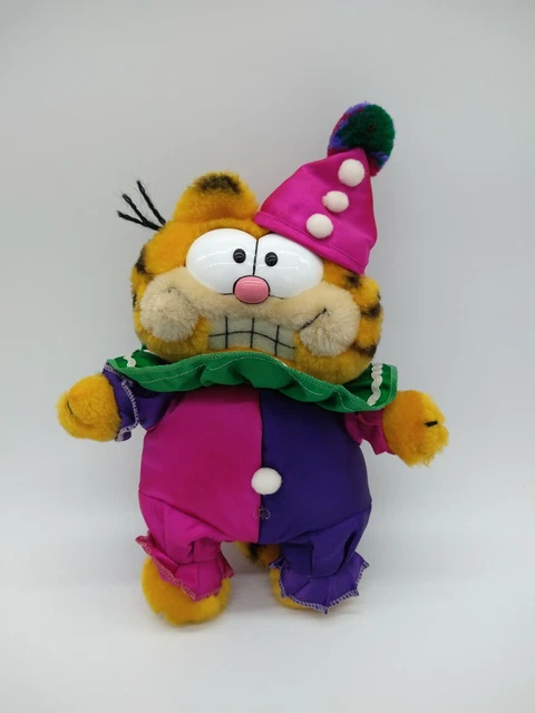 VINTAGE RARE 1981 Dakin Garfield Clowning Around Clown Jester