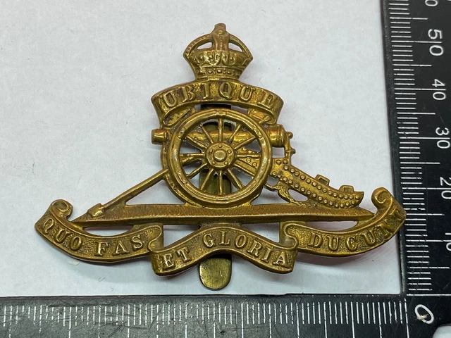 ORIGINAL WW1 / WW2 British Army - Royal Artillery Cap Badge £12.00 ...
