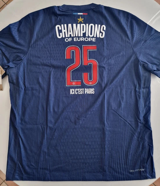 SHIRT NIKE PARÍS Saint-Germain Champions Of Europe 25 Celebrative