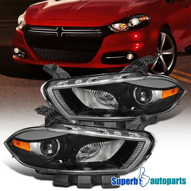 FOR 20132016 DODGE Dart Halogen Projector Headlight + Turn Signal