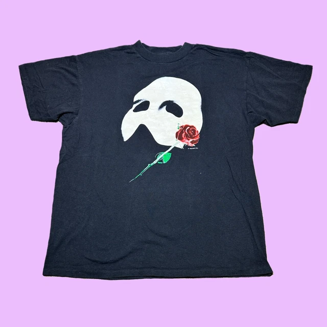 Vintage 90s Delta Phantom Of The Opera Glow In The Dark Graphic T Shirt Size XL