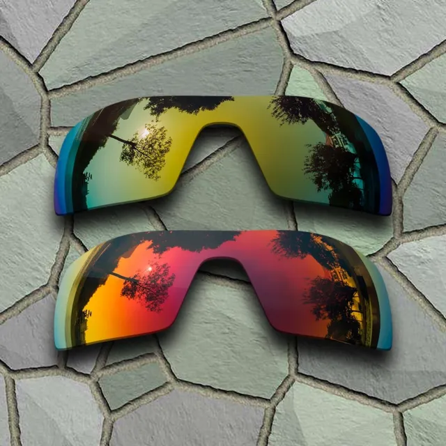 US Yellow Golden&Violet Red Polarized Lenses Replacement For-Oakley Oil Rig