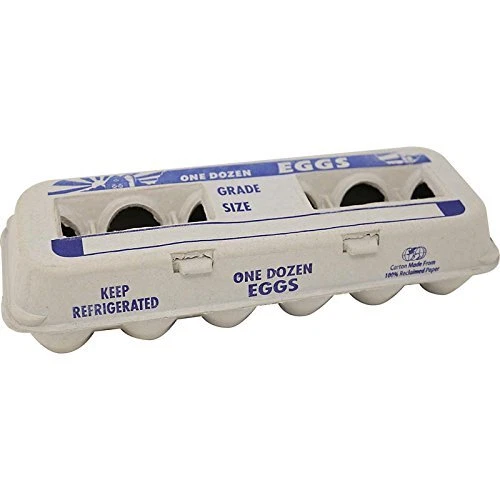 250 Pack Bulk Wholesale 1 Dozen Extra Large Egg Cartons 100% Reclaimed Paper NEW