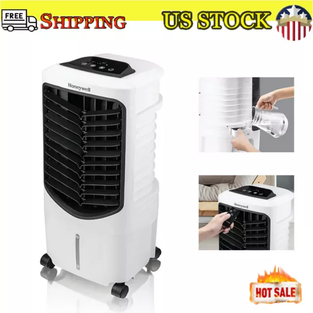 Portable Evaporative Air Cooler 3-Speed Compact Spot Fan & Humidifier Low Energy