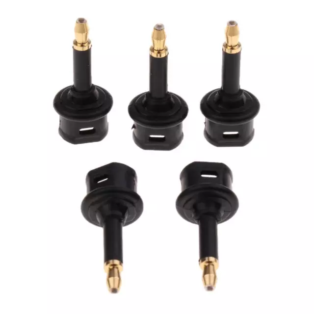 5 Fiber Optic to 3.5 mm Mini Optical Audio Connector Adapter