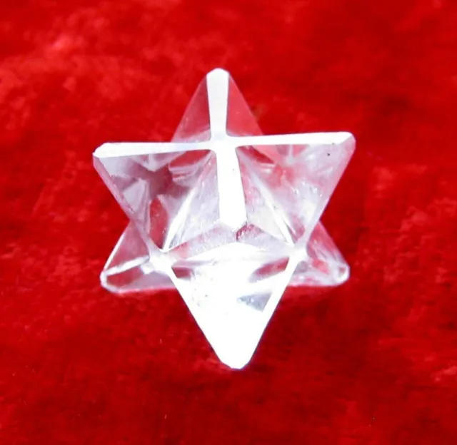 Clear Quartz Star Merkaba Crystal Healing Gift Handcrafted Wellness Reiki Energy