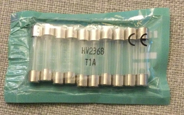 FUSIBLE VERRE 6x32mm verre 1A temporise lot de 10