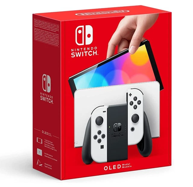 Nintendo Switch Modello OLED HEG-001 Console Portatile - 64GB - Bianco