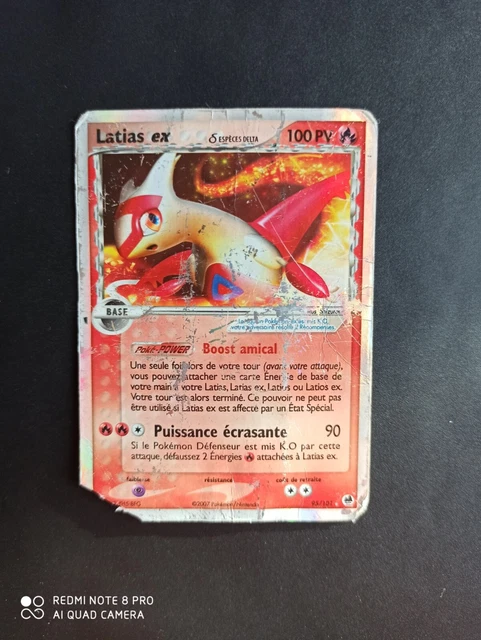 Carte Pokémon Latias Ex Espèces Delta 95/101 - Bloc Ex Ile des Dragons - FR