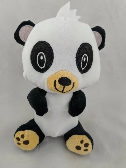 Panda Bear Plush 7.5" Walmart Embroidered Eyes Stuffed Animal Toy
