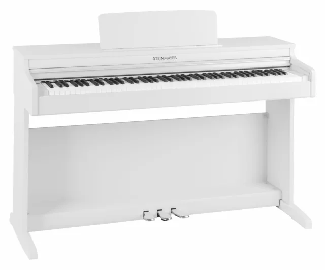 Kraftvolles E-Piano mit 88 Hammer-Tasten und Bluetooth Audio/MIDI in weiß matt