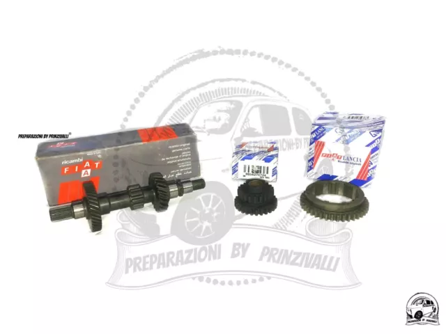 Kit Tripla Cambio Ingranaggi Originale Fiat 500 126 Trasmissione 1-2-Retro