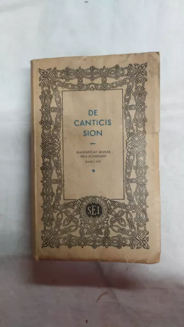 de canticis Sion libro di preghiera Torino società editrice internazionale