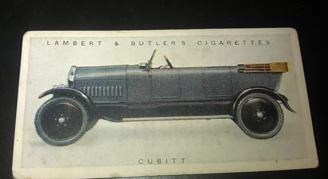 1922 CUBITT  Lambert & Butler UK Cigarette Card